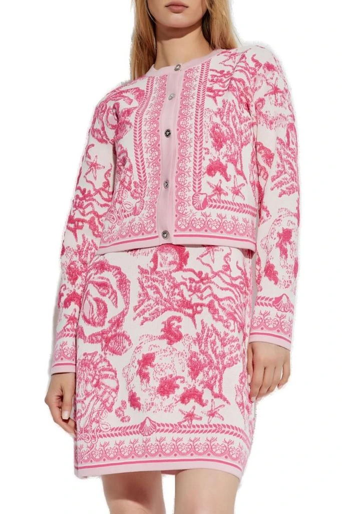 Versace Versace Barocco Pattern Button-Up Cardigan 2