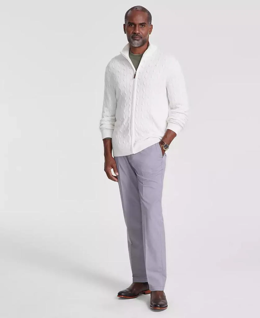 Club Room Men
s Cable-Knit Full-Zip Sweater, Created for Macy
s