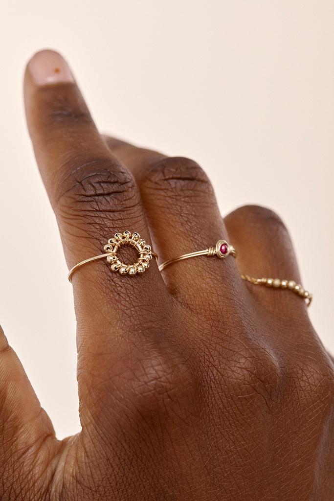 YAY Paris Bague Hélios - Or