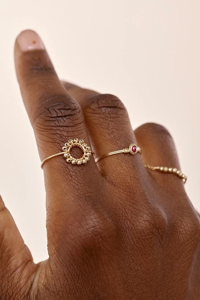 预计3周后发货 YAY Paris Bague Hélios - Or 2