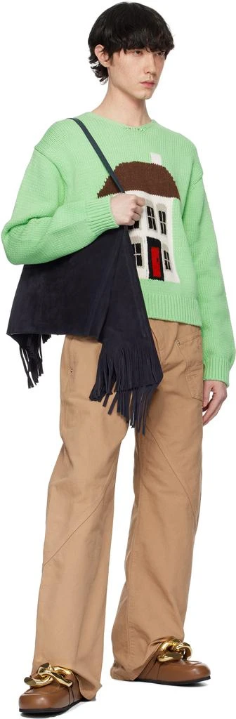 JW Anderson Navy Medium Scarf Bag 4