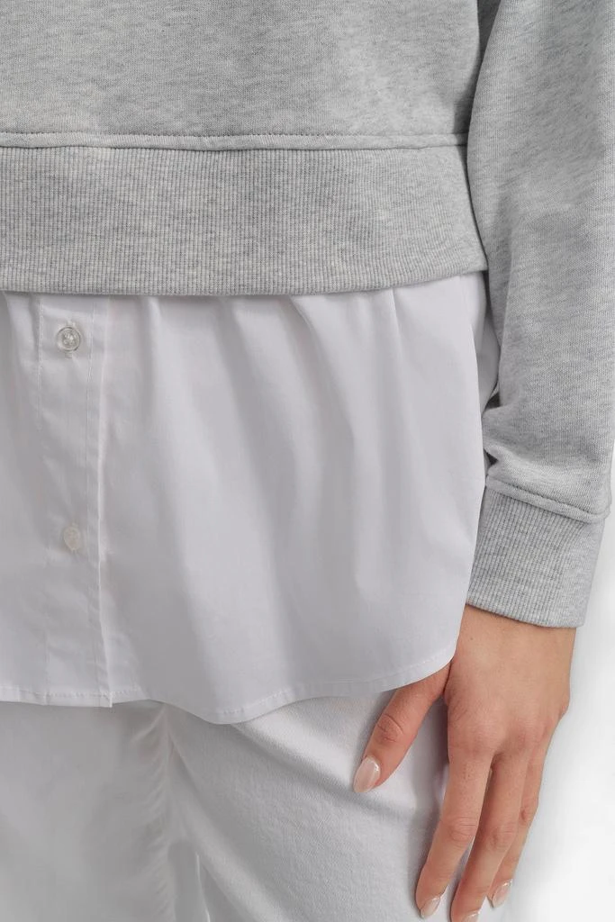 DKNY SWEATSHIRT WITH POPLIN SHIRT 4
