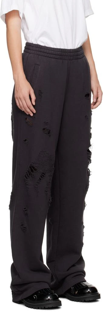 We11done Black Distressed Sweatpants 2