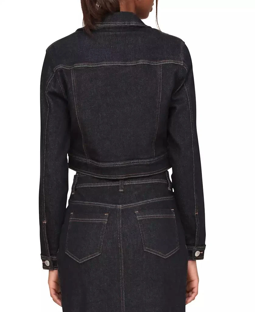 Avec Les Filles Women's Cropped Denim Jacket 2