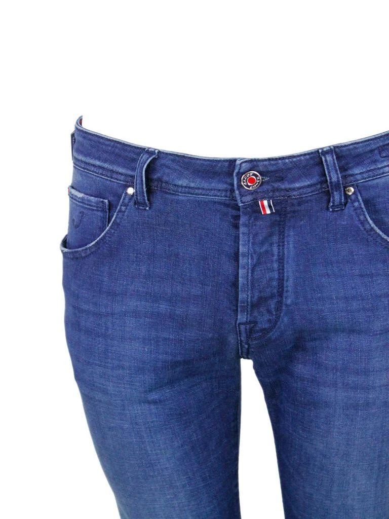 JACOB COHEN Jacob Cohen Logo Patch Slim Fit Jeans 4