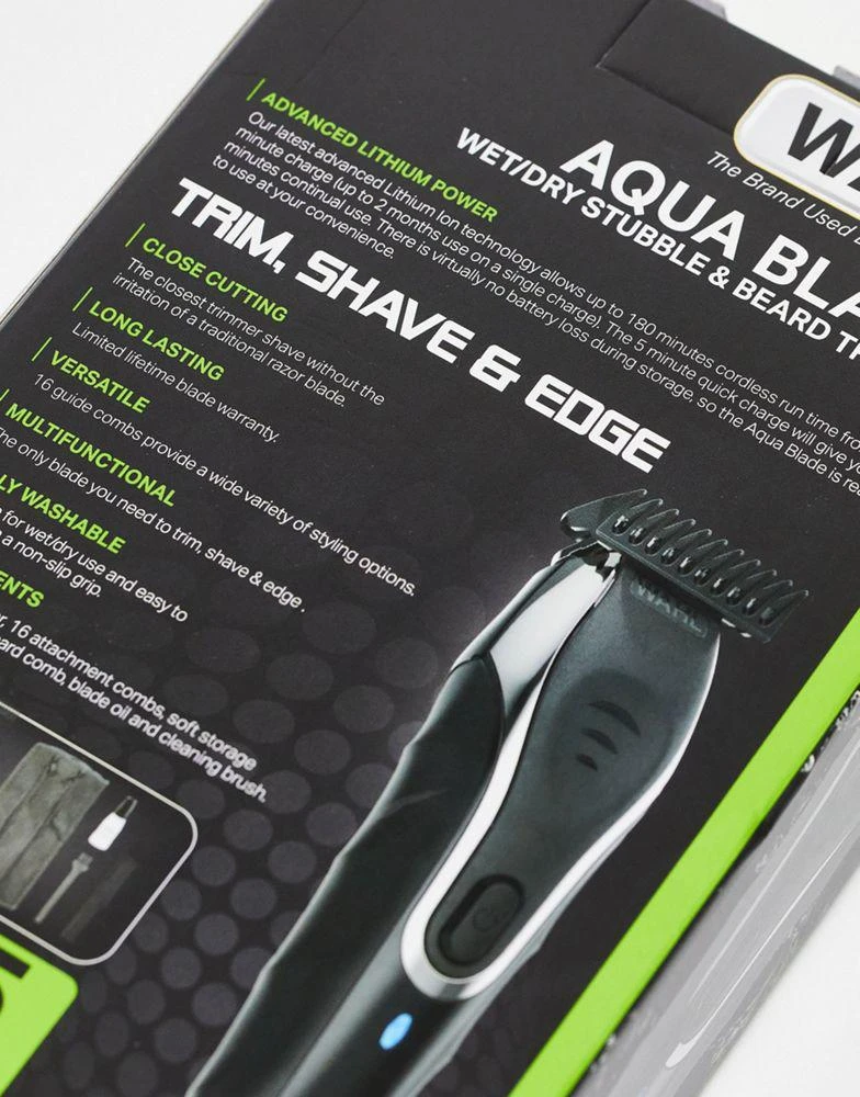WAHL Wahl Aqua Blade Wet/Dry Stubble & Beard Trimmer 4