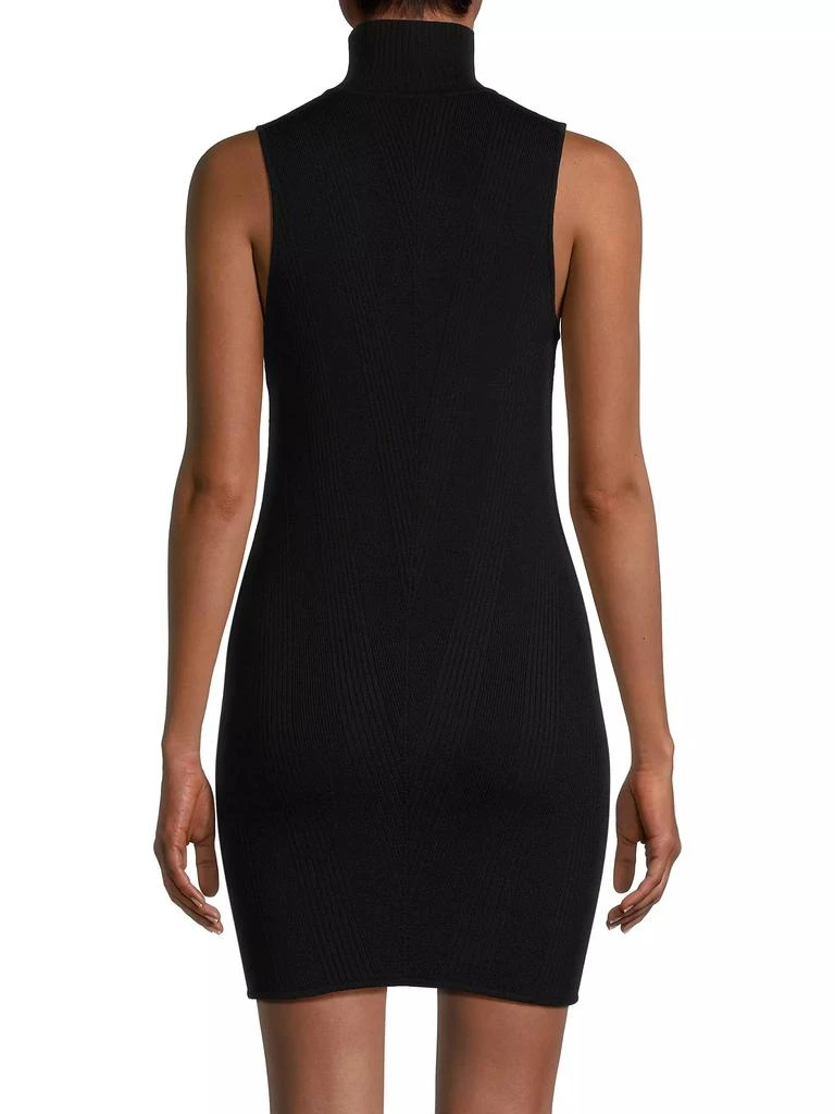 Victor Glemaud Turtleneck Keyhole Knit Reversible Minidress 5
