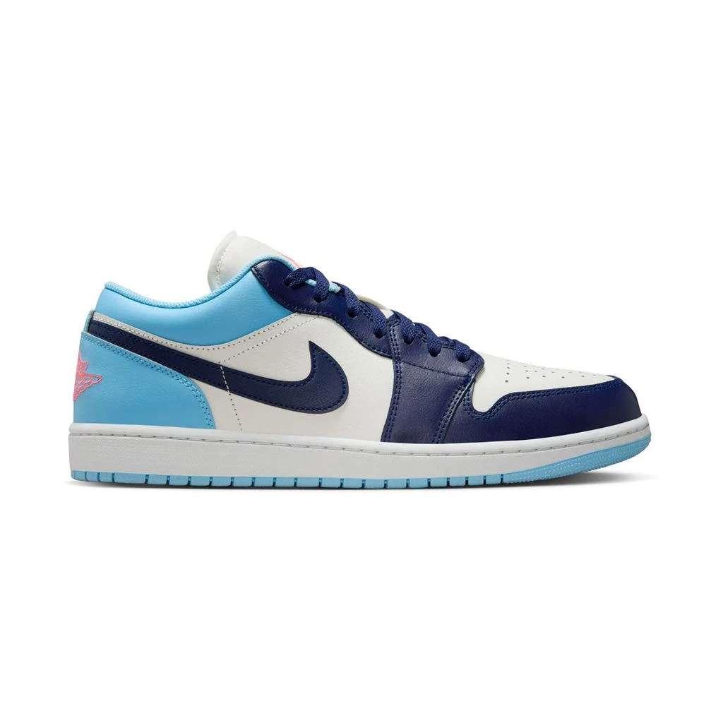 Jordan Mens Air  1 Low_Sail/Blue Void-Blue Chill-Hot Lava 1
