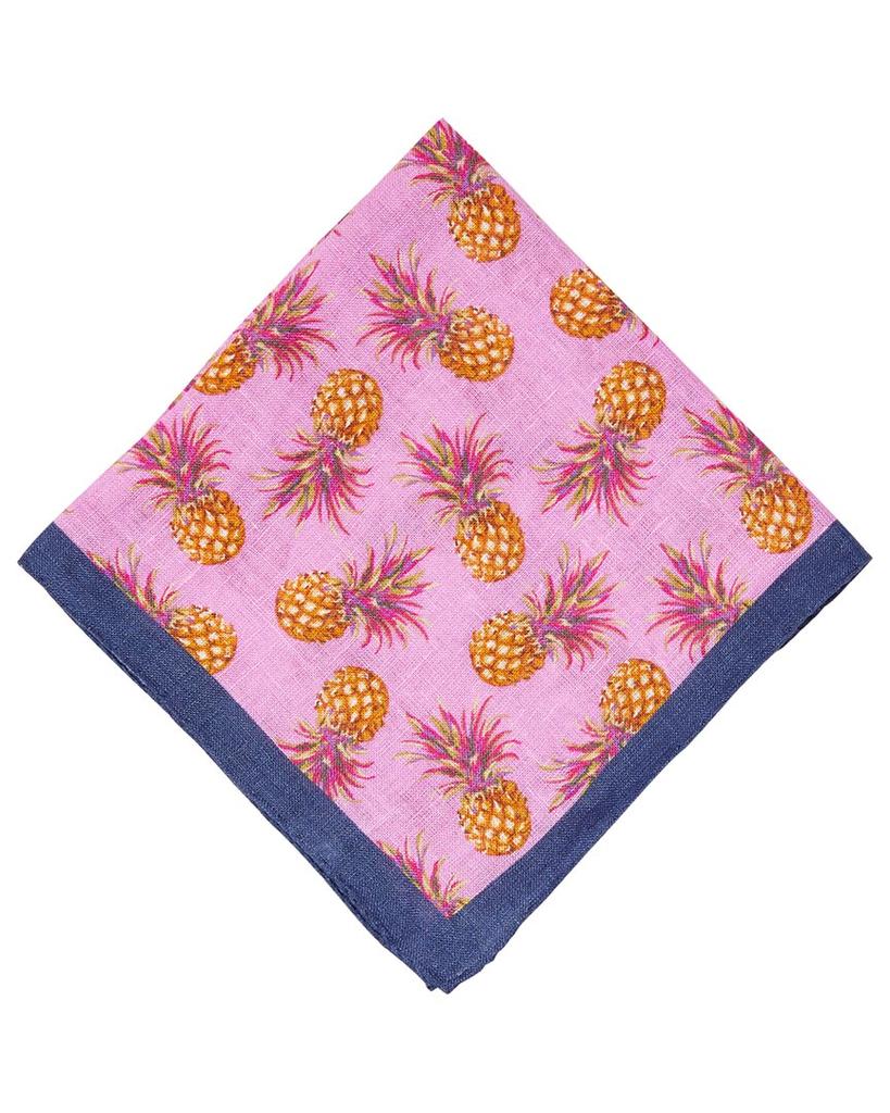 J.McLaughlin Pineapple Silk-Blend Pocket Square