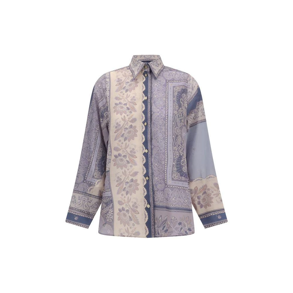 Zimmermann Purple Cotton Pattern Shirt 1