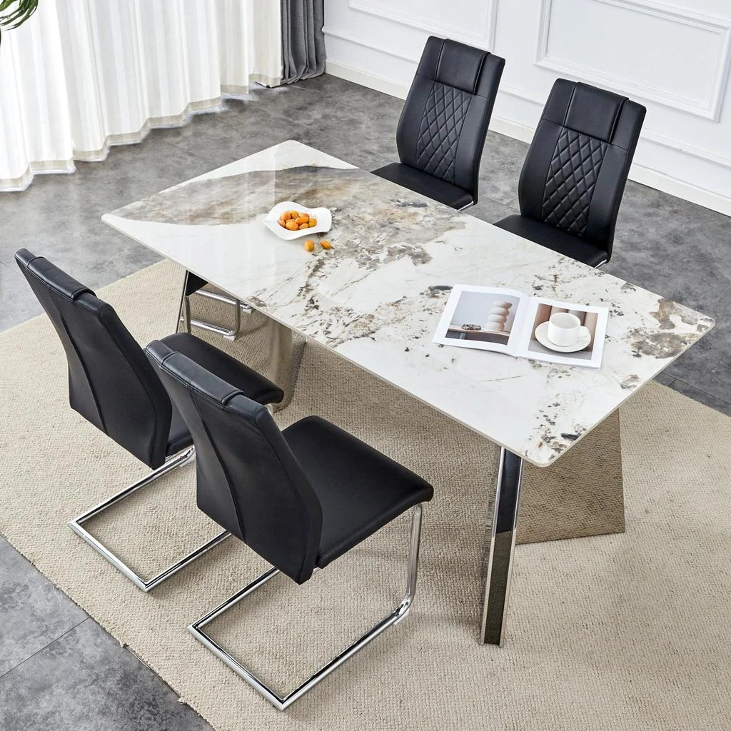 Streamdale Furniture Streamdale Luxurious Pandora Sintered Stone Table with Butterfly Legs
Chairs