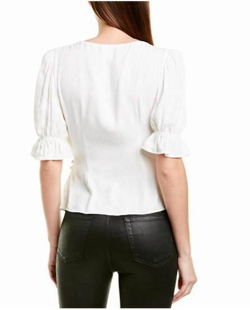 Cinq a Sept Cinq A Sept - Theo Jacquard Wrap V Neck Blouse
