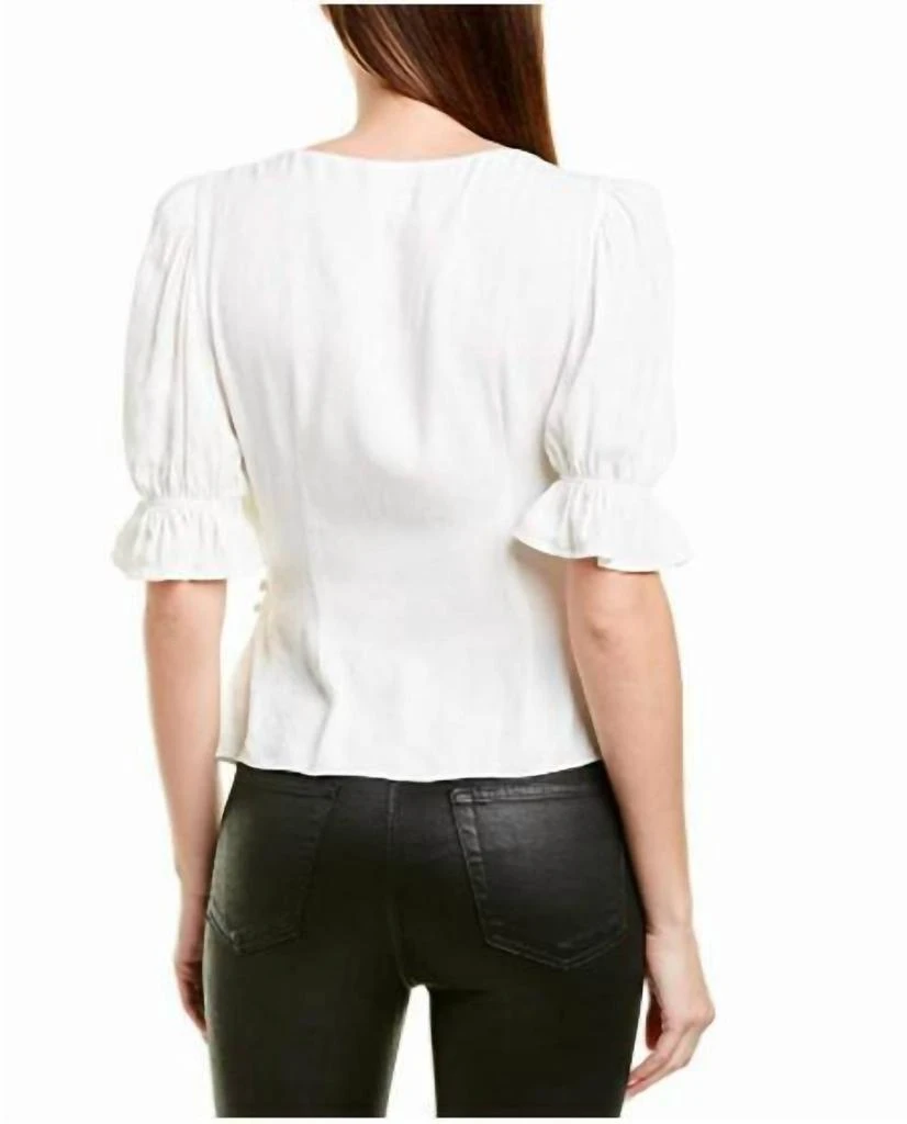 Cinq a Sept Cinq A Sept - Theo Jacquard Wrap V Neck Blouse 2