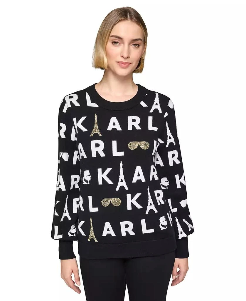 Karl Lagerfeld Paris Women's Embellished Sweater 1