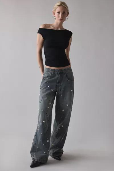 Jaded London Jaded London Colossus Charm Studded Baggy Jean