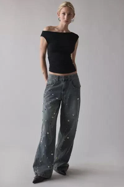 Jaded London Jaded London Colossus Charm Studded Baggy Jean 2