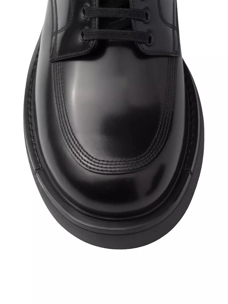 Prada Brushed Leather Derby Shoes 5