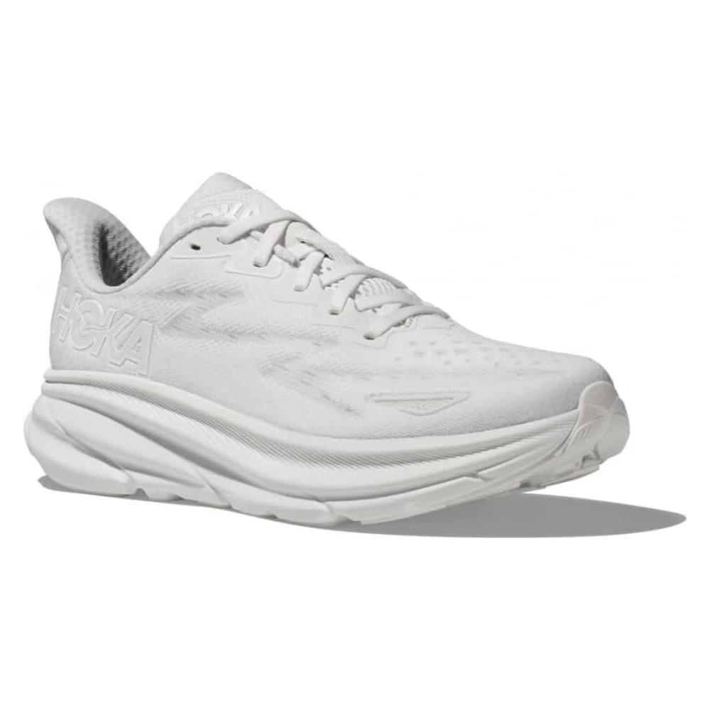 Hoka One One One Womens Clifton 9 Road Running Shoes - White 1