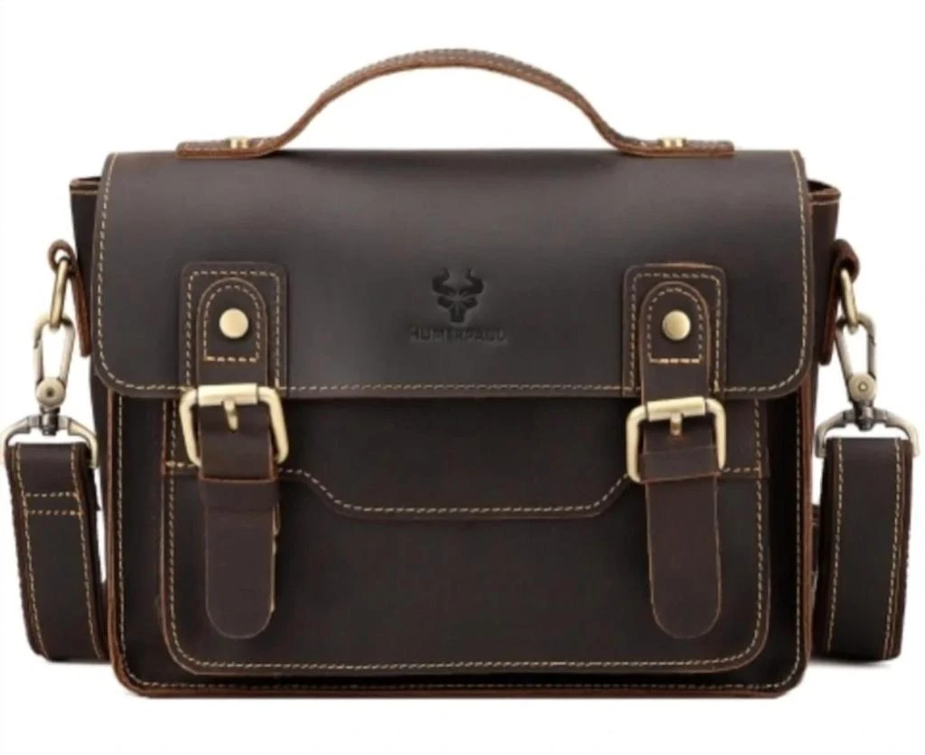 Humerpaul Humerpaul - Men's Leather Crossbody Messenger Bag