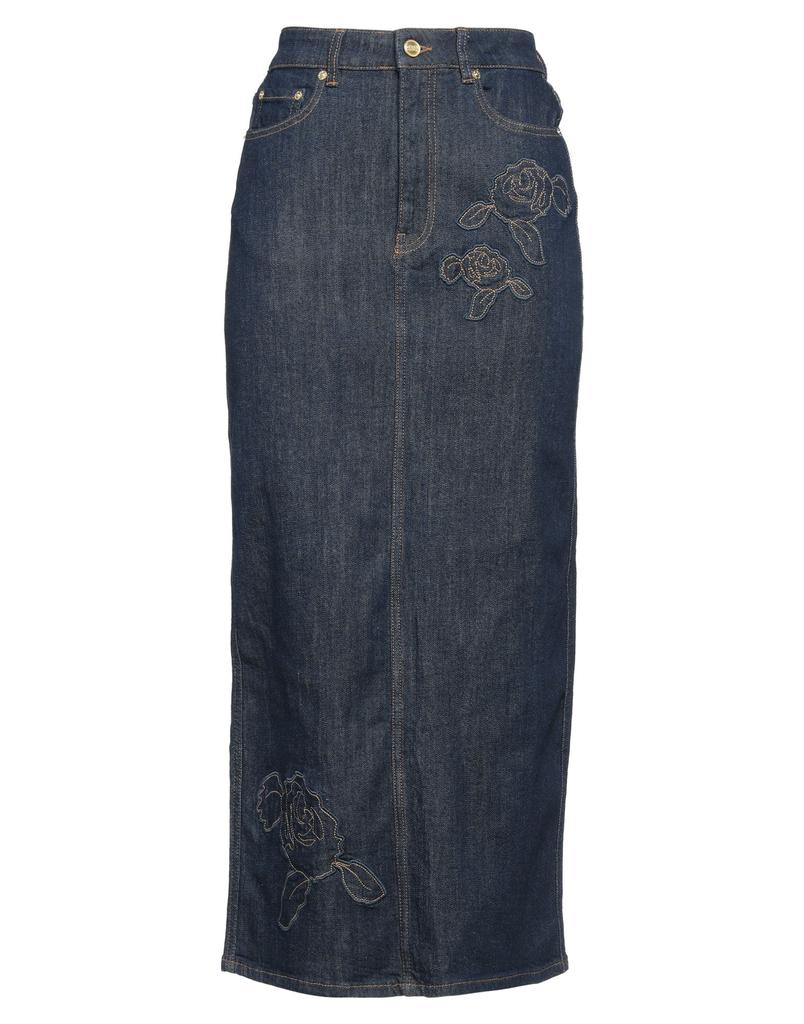 Ganni Grey Future Denim Pleated Mini Skirt - Dresses