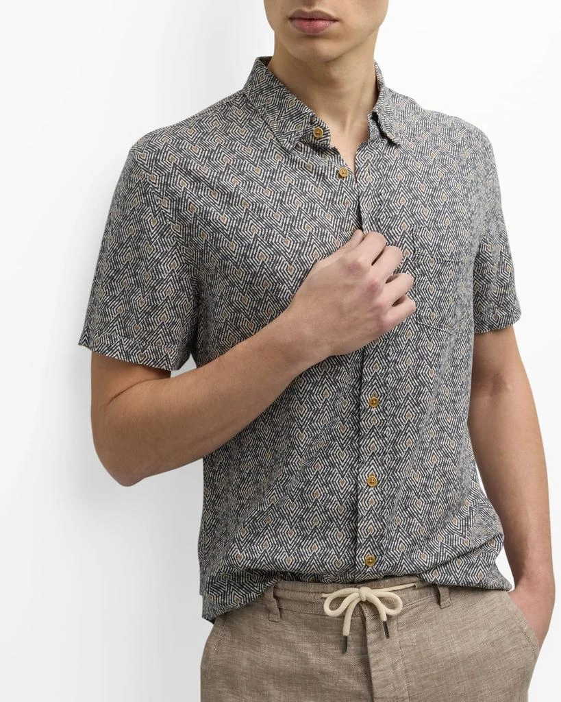 Rails Men's Carson Camo Palms Sport Shirt 6