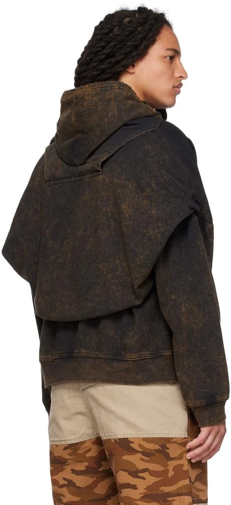 BARRAGÁN SSENSE Exclusive Brown 'Canceled Twice' Hoodie 3
