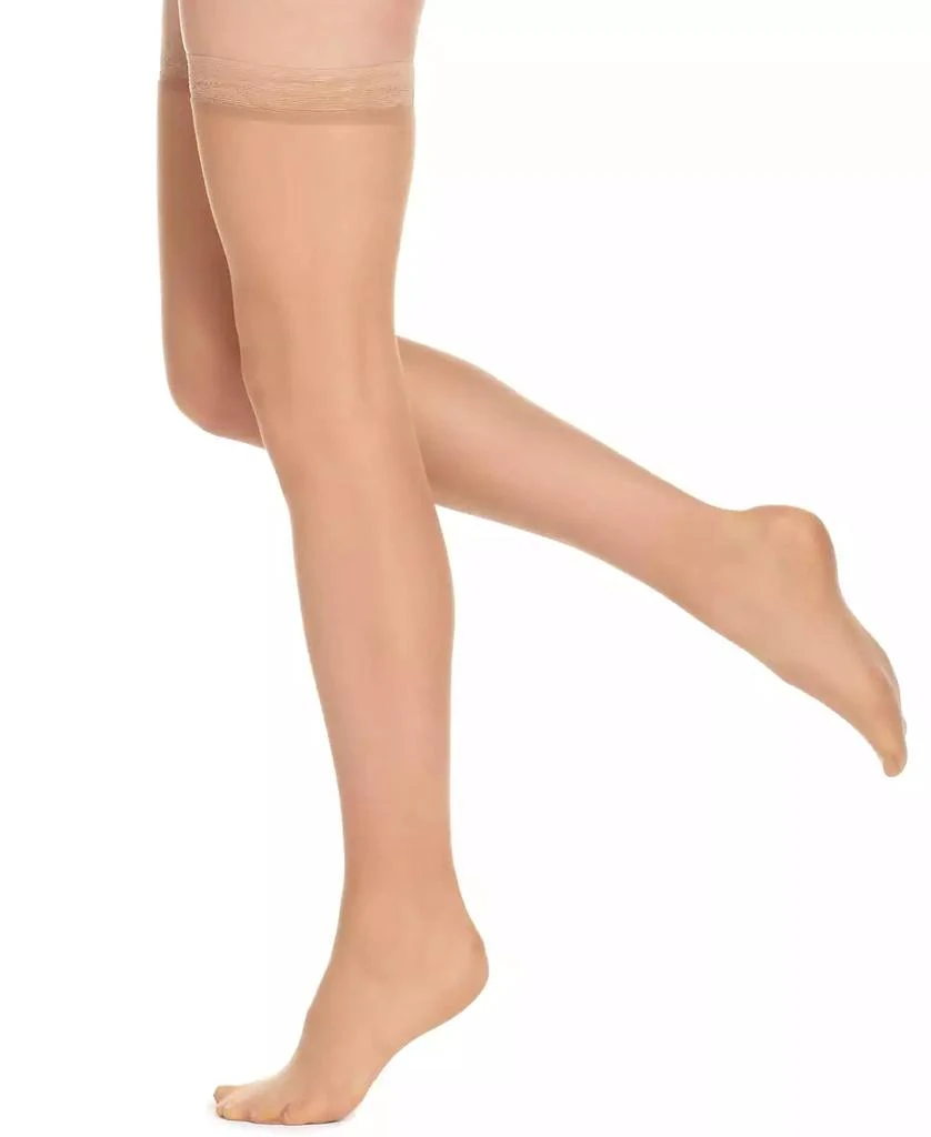 Hanes Hanes Silk Reflections Silky Sheer Lace Thigh Highs