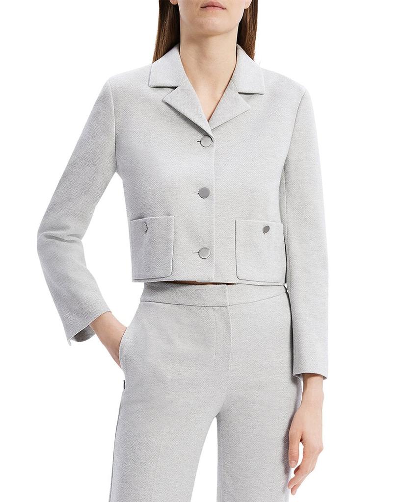 Theory Boxy Crop Patch Jacket