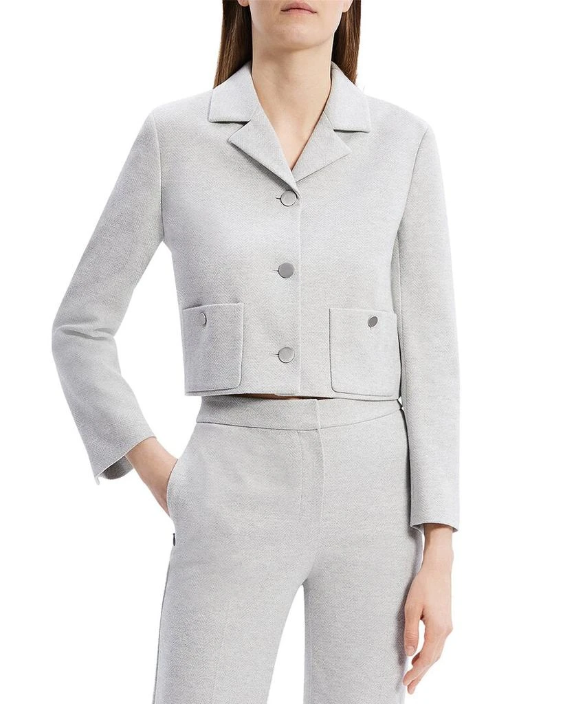 Theory Boxy Crop Patch Jacket 1