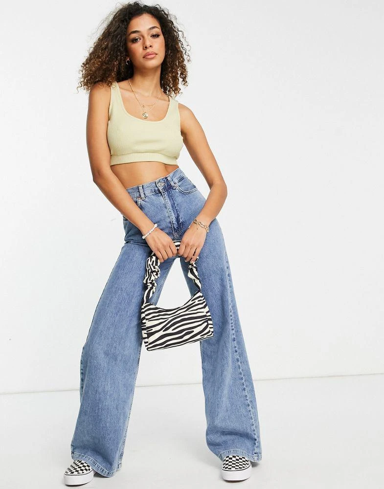 NA-KD NA-KD x Jasmin Azazim co-ord knitted cropped singlet in beige 4