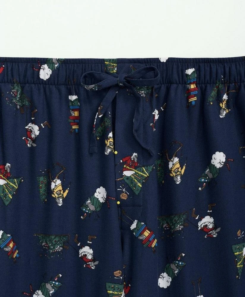 Brooks Brothers Cotton Flannel Holiday Henry Lounge Pants 2