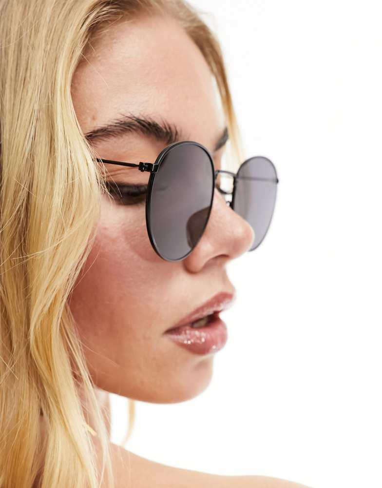 Weekday Weekday Explore round sunglasses in black