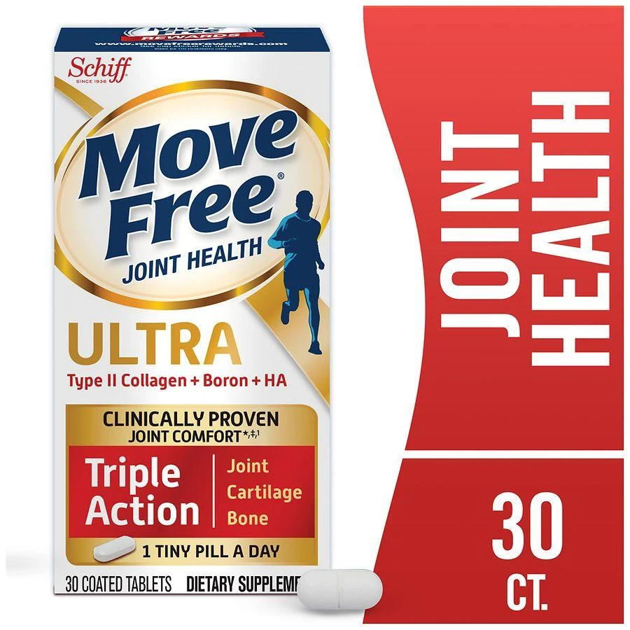 Schiff Move Free Ultra Triple Action Joint Support With Type II Collagen, Boron and HA 3