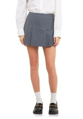 English Factory Factory Pleated Mid Rise Skorts 1