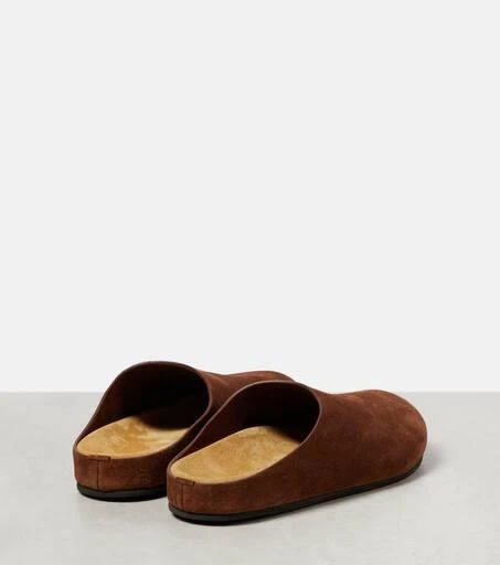 The Row Hugo suede mules 3