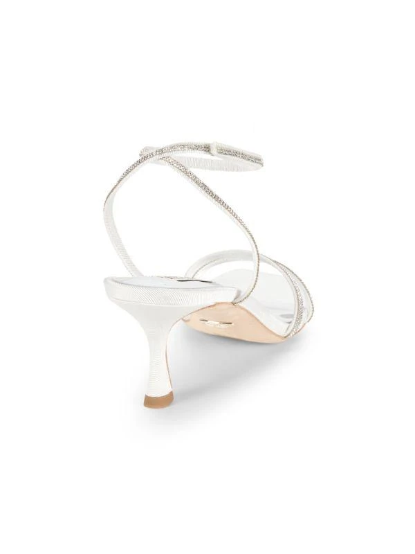 Badgley Mischka Embellished Metallic Sandals 3