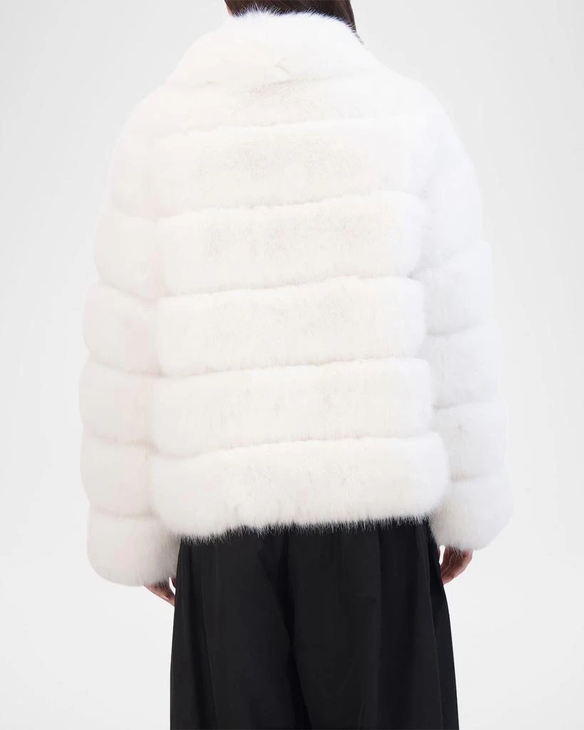 Theia Fox Faux Fur Jacket 5