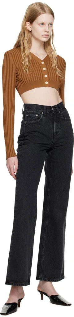 HOPE Brown Cropped Cardigan 4