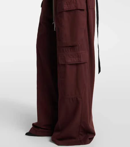 Rick Owens DRKSHDW Jumbo Bela cotton flannel cargo pants 5