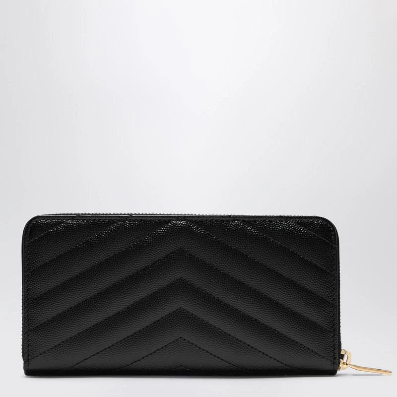 Yves Saint Laurent Black Cassandre zip-around wallet 3