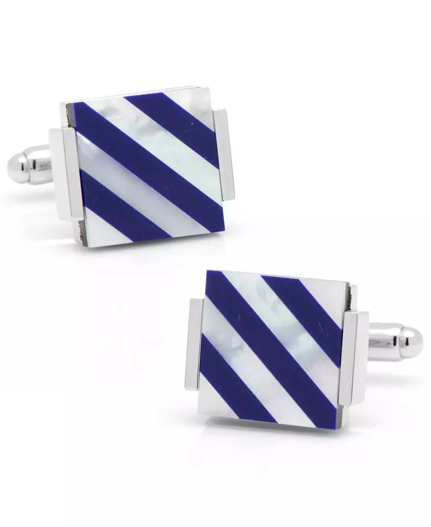 Cufflinks Inc. Floating Mother of Pearl Striped Cufflinks 1