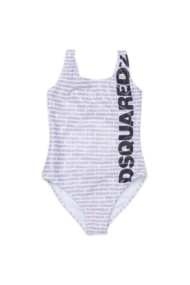 DSQUARED2 Dsquared2 Kids All-Over Logo Patterned One-Piece Swimsuit
