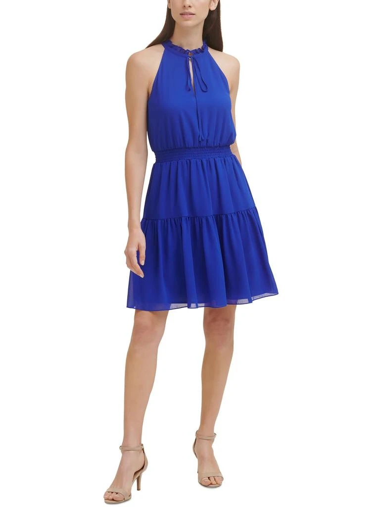 Vince Camuto Womens Tiered Mini Halter Dress 1