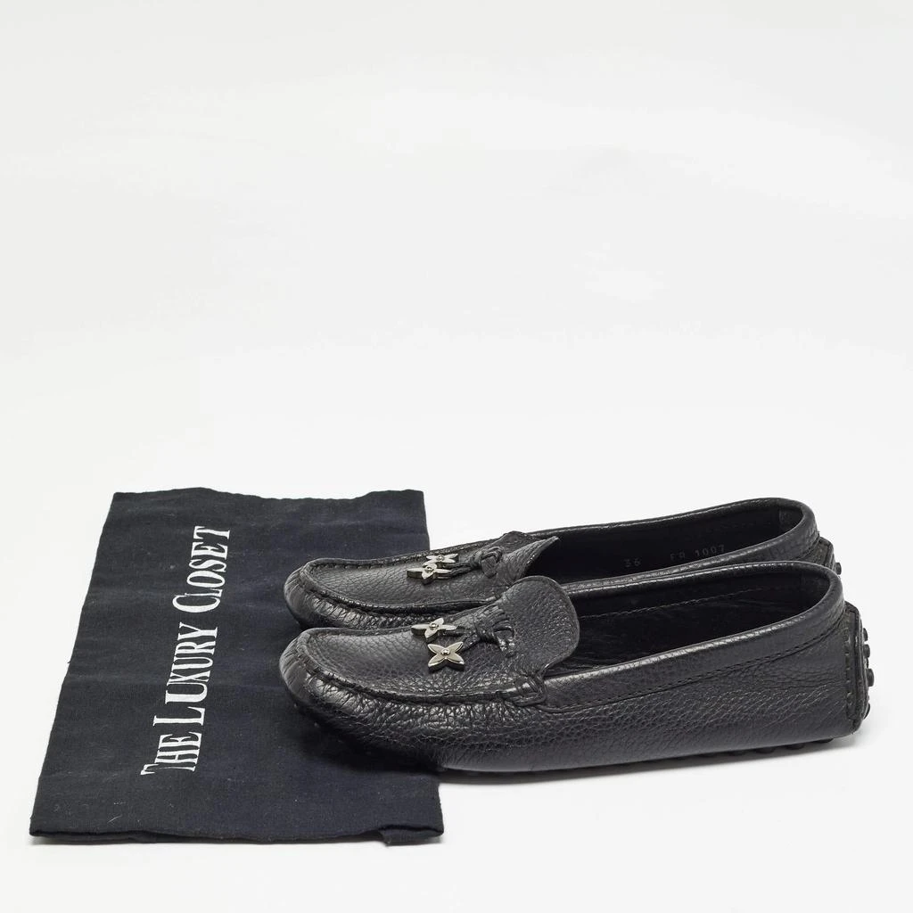 Louis Vuitton Louis Vuitton Black Leather Charm Loafers Size 36 