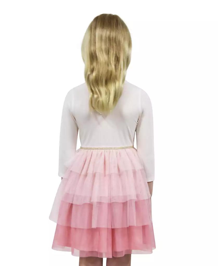 Pink & Violet Toddler and Little Girls Owl Tutu Dress