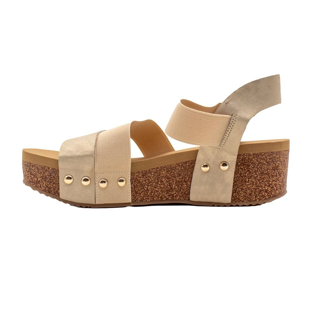 VOLATILE Picnic Stretch Wedge Sandals 3