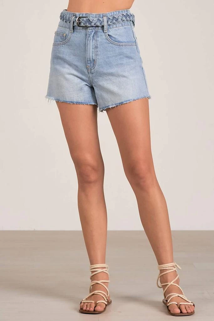Elan Braided Belt Denim Short 1