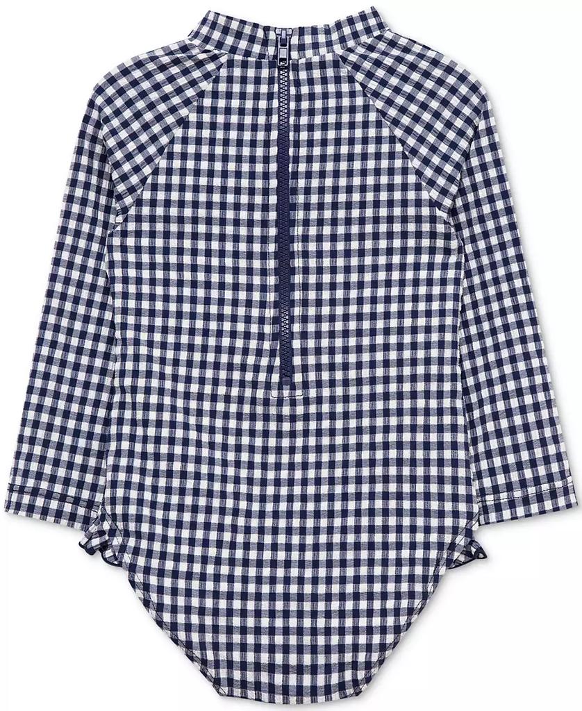 Little Me Baby Girls Gingham One-Piece Rashguard Swimsuit