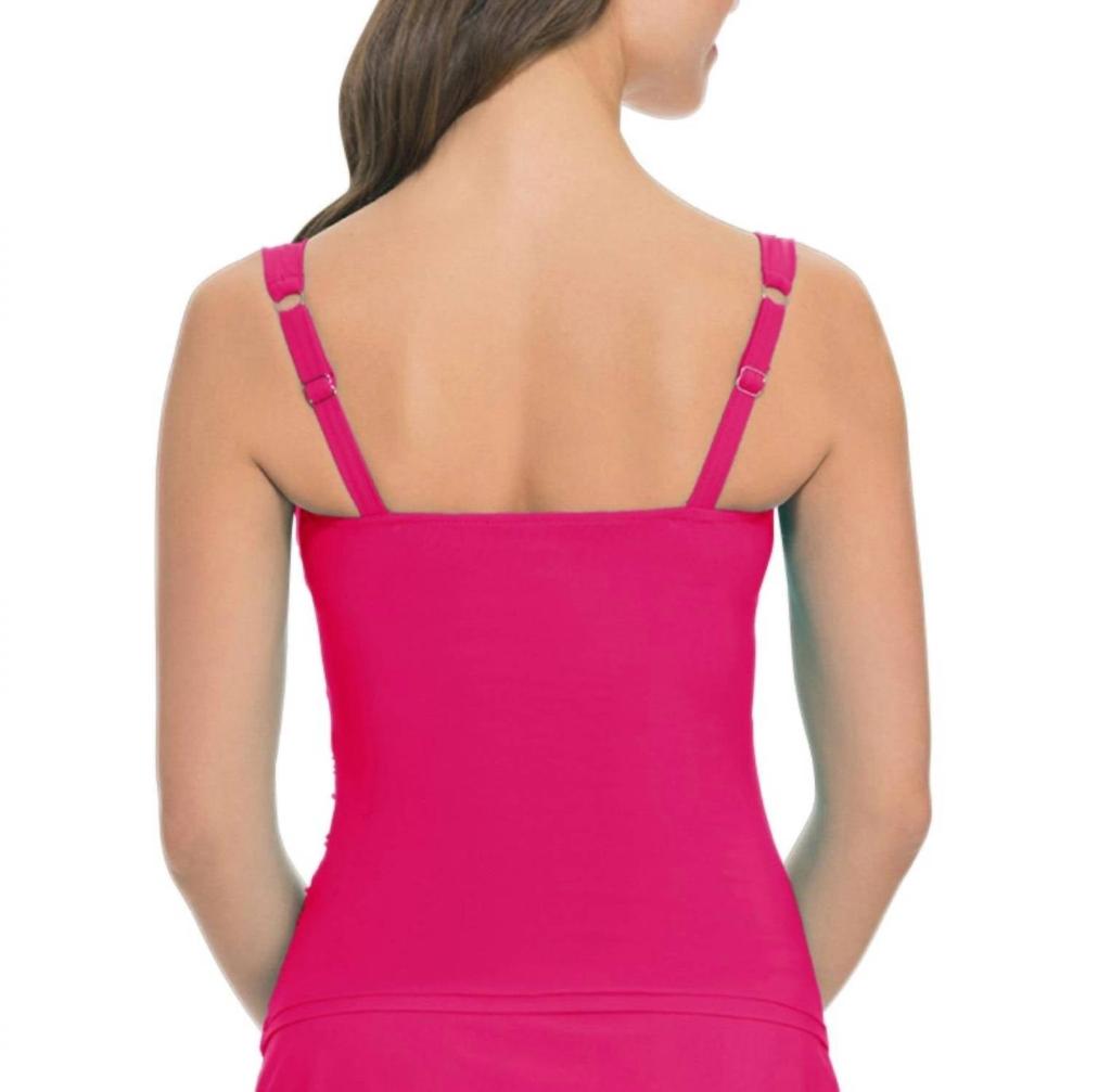 Profile by Gottex Profile By Gottex - E-cup Shirred Tankini Top