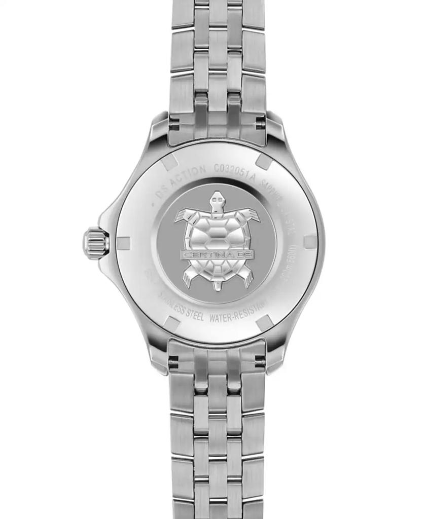 Certina Women's Swiss DS Action Diamond Accent Stainless Steel Bracelet Watch 34mm